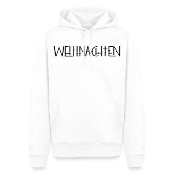 Noël - Sweat à capuche Premium bio Homme - blanc - Devant - Nico (187cm)