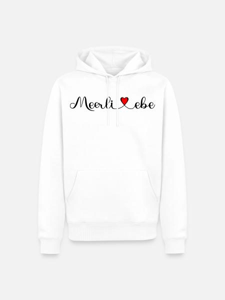 Meerliebe - Geschenke für Freunde und Familie - Männer Premium Bio Hoodie - Weiß