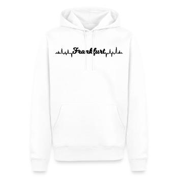 Die Frankfurter Fans - Männer Premium Bio Hoodie - Weiß - Vorne - Nico (187cm)