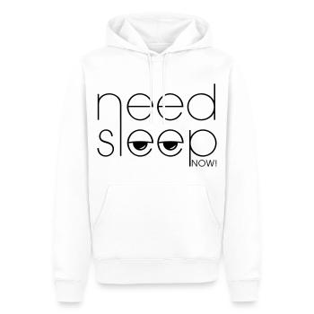 Tired - need sleep now! - Men’s Premium Organic Hoodie - white - Front - Nico (187cm)