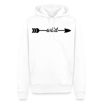 Wild - Männer Premium Bio Hoodie - Weiß - Vorne - Nico (187cm)