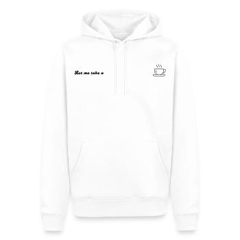 Coffee - Männer Premium Bio Hoodie - Weiß - Vorne - Nico (187cm)