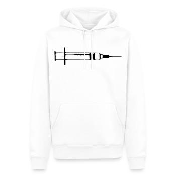 Spritze Injektion Nadel 1c - Männer Premium Bio Hoodie - Weiß - Vorne - Nico (187cm)