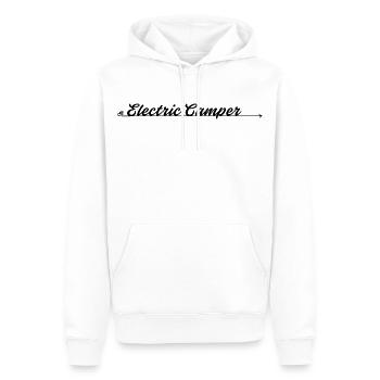Electric Camper | The motive for e-mobile travellers - Men’s Premium Organic Hoodie - white - Front - Nico (187cm)