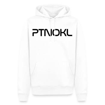 P(A)T(E)NO(N)K(E)L-Schriftzug im NASA-Schriftdesig - Männer Premium Bio Hoodie - Weiß - Vorne - Nico (187cm)