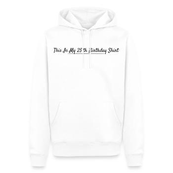 25-jähriges Jubiläum 25-jähriges Jubiläum - Männer Premium Bio Hoodie - Weiß - Vorne - Nico (187cm)