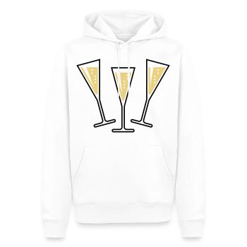 XAufUnsDrei! (2) - Männer Premium Bio Hoodie - Weiß - Vorne - Nico (187cm)