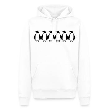 Pinguine - Sweat à capuche Premium bio Homme - blanc - Devant - Nico (187cm)