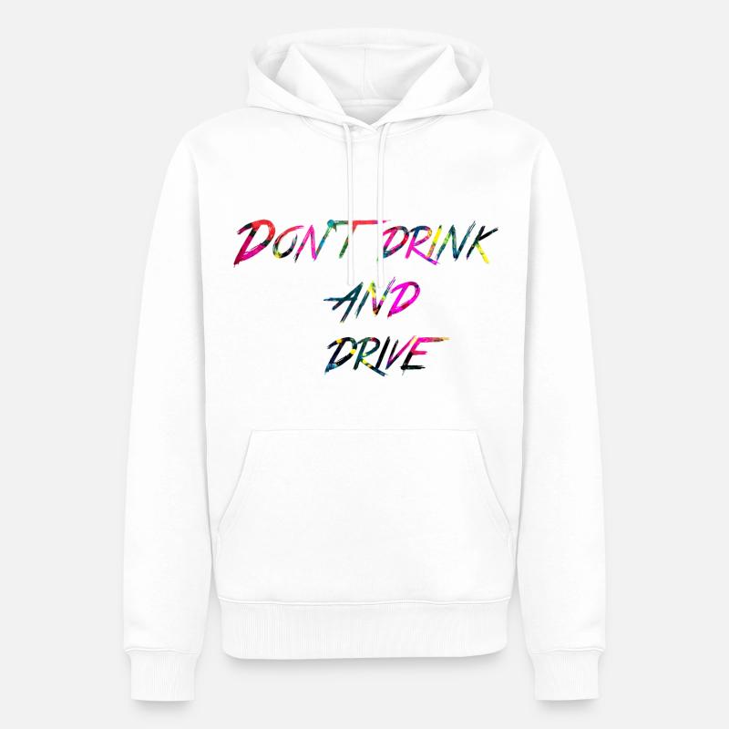 t boisson arc-en-Don et lecteur - Sweat à capuche Premium bio Homme - blanc