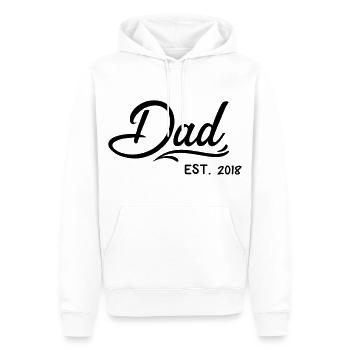 Vater Papa Dad Vaterschaft Vatertag Geschenk - Männer Premium Bio Hoodie - Weiß - Vorne - Nico (187cm)