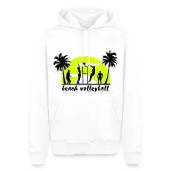 beach volleyball - Men’s Premium Organic Hoodie - white - Front - Nico (187cm)