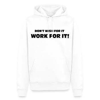 Fitness - Men’s Premium Organic Hoodie - white - Front - Nico (187cm)