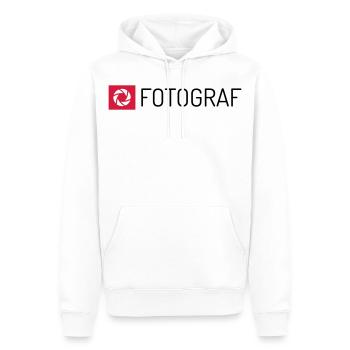 Fotograf - Männer Premium Bio Hoodie - Weiß - Vorne - Nico (187cm)