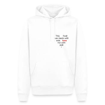 Food made with love - Männer Premium Bio Hoodie - Weiß - Vorne - Nico (187cm)