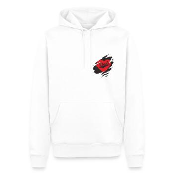 i love best dad - Men’s Premium Organic Hoodie - white - Front - Nico (187cm)