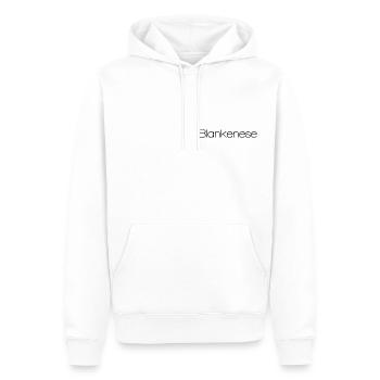 Hamburg Blankenese - design minimaliste - Sweat à capuche Premium bio Homme - blanc - Devant - Nico (187cm)