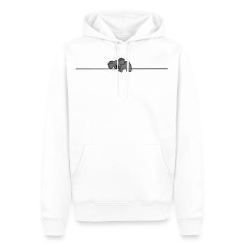 Sleeping Koala - Men’s Premium Organic Hoodie - white - Front - Nico (187cm)