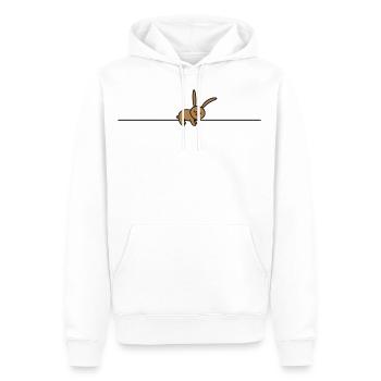 Lustiger schlafender Hase - Männer Premium Bio Hoodie - Weiß - Vorne - Nico (187cm)