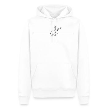 sleeping Line art - Men’s Premium Organic Hoodie - white - Front - Nico (187cm)