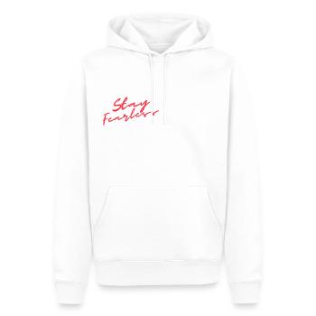 Unisex Hoodie - Positive Affirmations - Men’s Premium Organic Hoodie - white - Front - Nico (187cm)
