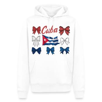 Kuba Stolz & Heimat - Cuba Flagge Design - Männer Premium Bio Hoodie - Weiß - Vorne - Nico (187cm)
