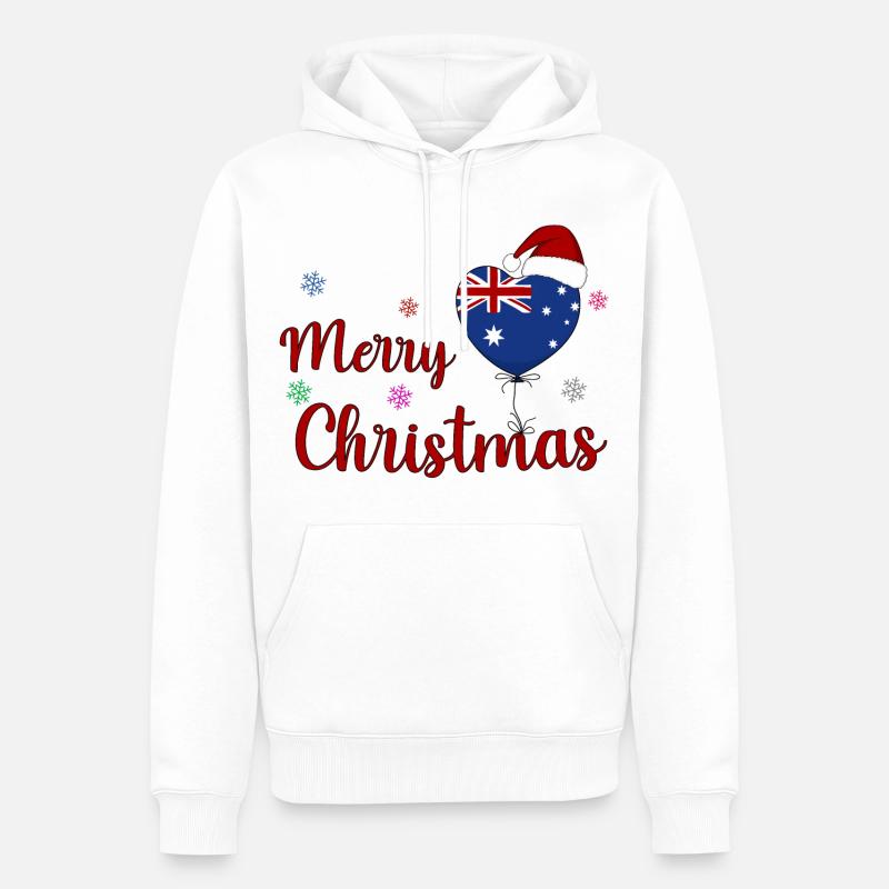 Joyeux Noël Australie - Sweat à capuche Premium bio Homme - blanc