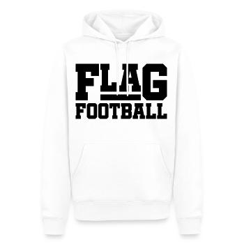 Flag Football - Sweat à capuche Premium bio Homme - blanc - Devant - Nico (187cm)