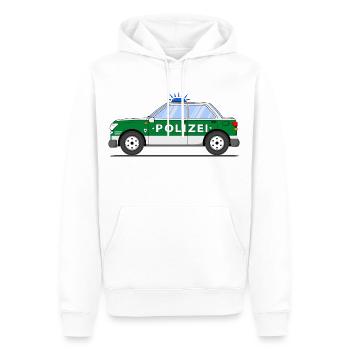 Polizeiauto in Grün und Silber - Männer Premium Bio Hoodie - Weiß - Vorne - Nico (187cm)