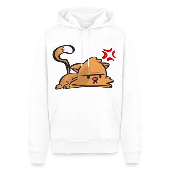 Chat grognon - Men’s Premium Organic Hoodie - white - Front - Nico (187cm)