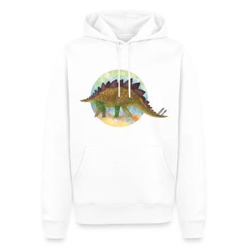 Dinosaures couverts - Sweat à capuche Premium bio Homme - blanc - Devant - Nico (187cm)