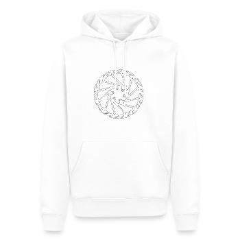 Disque de frein VTT - Sweat à capuche Premium bio Homme - blanc - Devant - Nico (187cm)