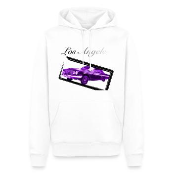 Los Angeles Lowrider - Sweat à capuche Premium bio Homme - blanc - Devant - Nico (187cm)