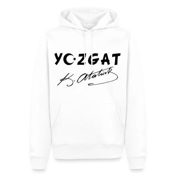 Yozgat Türkei Flagge Ata - Männer Premium Bio Hoodie - Weiß - Vorne - Nico (187cm)