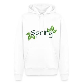 J’aime les vêtements / Frühling - Sweat à capuche Premium bio Homme - blanc - Devant - Nico (187cm)