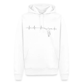 skateboard - Men’s Premium Organic Hoodie - white - Front - Nico (187cm)