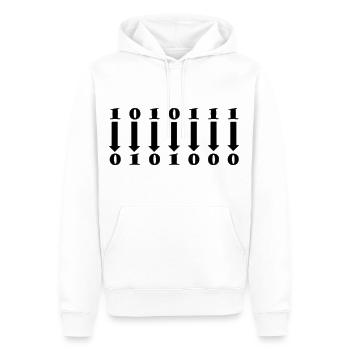 1 complément - Sweat à capuche Premium bio Homme - blanc - Devant - Nico (187cm)