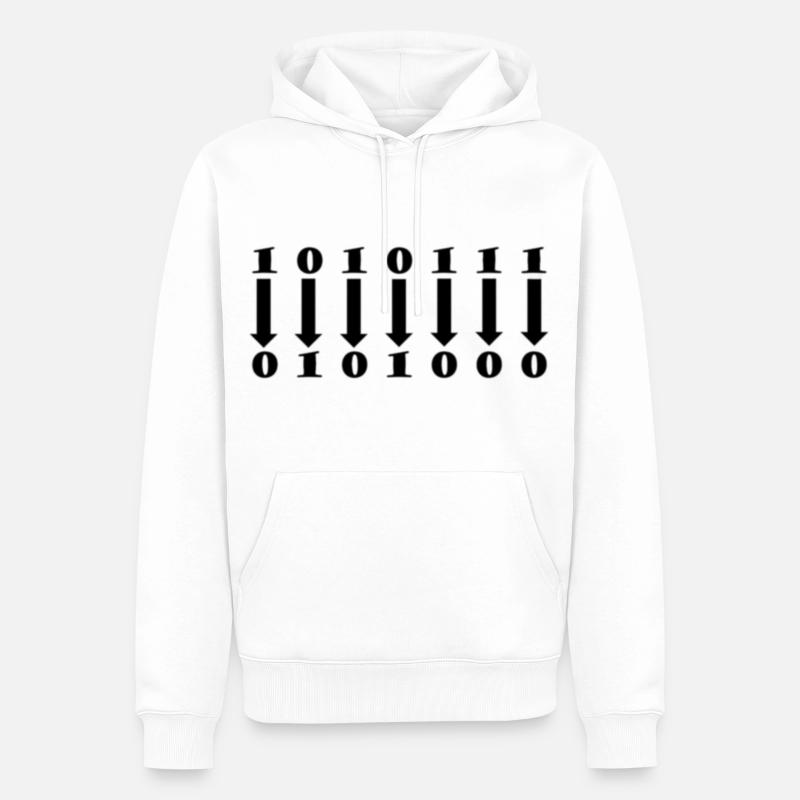 1 complément - Sweat à capuche Premium bio Homme - blanc