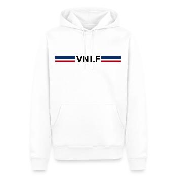 VNLF Van Leben - Männer Premium Bio Hoodie - Weiß - Vorne - Nico (187cm)