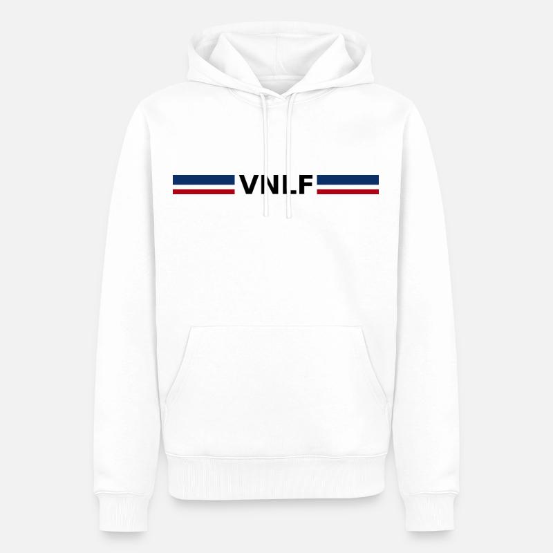 VNLF Van Leben - Männer Premium Bio Hoodie - Weiß