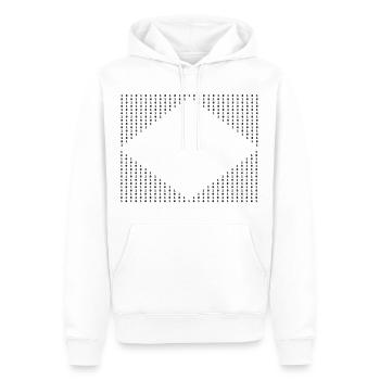Modèle numérique - Sweat à capuche Premium bio Homme - blanc - Devant - Nico (187cm)