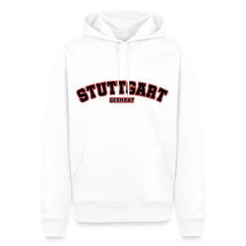Stuttgart Allemagne Schwaben Stadt Team - Sweat à capuche Premium bio Homme - blanc - Devant - Nico (187cm)
