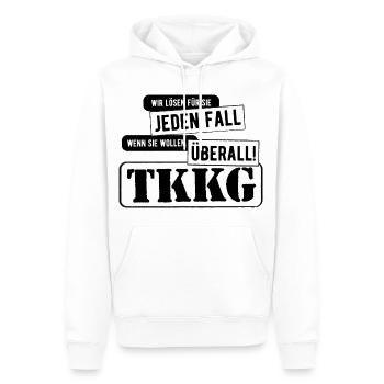 TKKG Titelmusik Logo - Männer Premium Bio Hoodie - Weiß - Vorne - Nico (187cm)