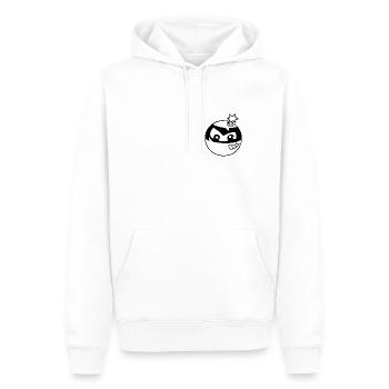 Bombe - Sweat à capuche Premium bio Homme - blanc - Devant - Nico (187cm)