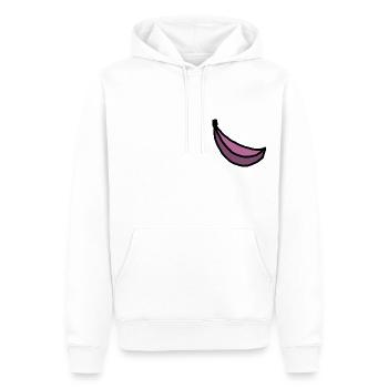 BANANA - Männer Premium Bio Hoodie - Weiß - Vorne - Nico (187cm)