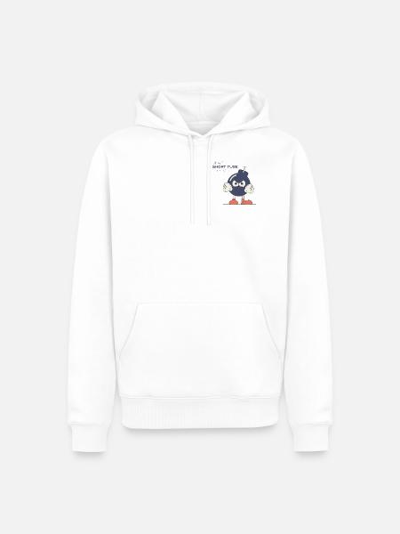 Short Fuse - Männer Premium Bio Hoodie - Weiß