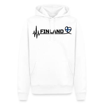 Finland Sport Fan Fussball Black - Männer Premium Bio Hoodie - Weiß - Vorne - Nico (187cm)