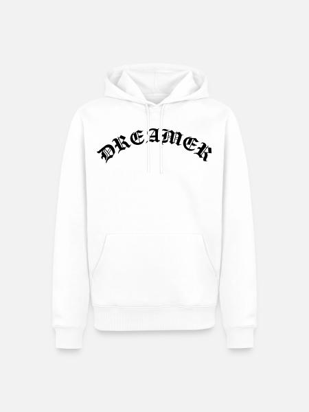 Dreamer Design - Männer Premium Bio Hoodie - Weiß