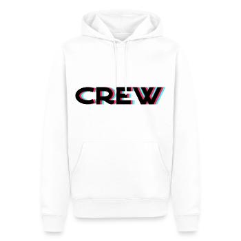 Équipage Mannschaft Équipe - Sweat à capuche Premium bio Homme - blanc - Devant - Nico (187cm)