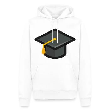 Graduation Hat Graduation Graduation Ceremony - Men’s Premium Organic Hoodie - white - Front - Nico (187cm)