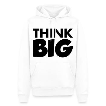 Think Big - Sweat à capuche Premium bio Homme - blanc - Devant - Nico (187cm)